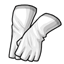 White Fingerless Gloves