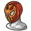 Flaming Luchador Mask