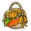 Orange Flower Basket