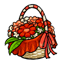 Red Flower Basket