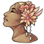 Rose Gold Flower Headdress