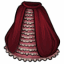Frilled Wine Aristocrat Skirt