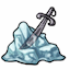 Frozen Sword Charm