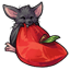 Red Apple Fruit Bat Beret