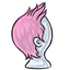 Pink Card Gamer Wig