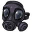 Black-Lens Gas Mask