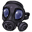 Blue-Lens Gas Mask