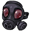 Red-Lens Gas Mask