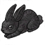 Black Lace Bunny