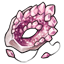 Rose Quartz Geode Mask