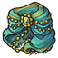 Gilded Turquoise Cloak