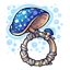 Sapphire Glittershroom Ring
