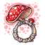 Toadstool Glittershroom Ring