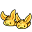 Gold Cute Bunny Slippers