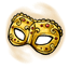 Gold Jeweled Masquerade Mask