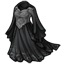 Black Graceful Witch Gown