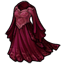 Burgundy Graceful Witch Gown