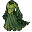 Green Graceful Witch Gown