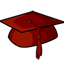 Red Mortarboard