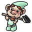 Handsome Gnome with a Rake
