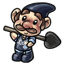Handsome Gnome with a Shovel