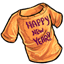 Orange Happy New Year Shirt