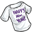 White Happy New Year Shirt