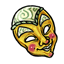 Gold Happy Surprise Mask