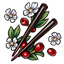 Hawthorn Hair Sticks