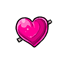 Pink Heart Hairclip