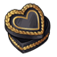 Black Heart-Shaped Trinket Box