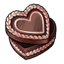 Brown Heart-Shaped Trinket Box