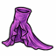 High Slit Purple Skirt