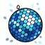 Homemade Blue Mirror Ball
