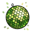 Homemade Green Mirror Ball