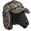 Fuzzy Brown Camo Hunting Hat