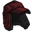 Fuzzy Black and Red Plaid Hunting Hat