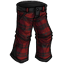 Black and Red Plaid Hunting Pants