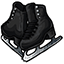 Black Dark-Soled Ice Skates