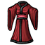 Crimson Satin Kimono