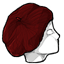 Burgundy Knitted Beret