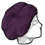 Purple Knitted Beret