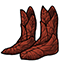 Red Bright Leaf Boots