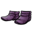 Purple Leather Ankle Boots
