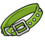 Lime and White Big-Buckle Belt