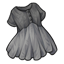 Charcoal Linen Smock Dress