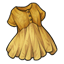 Mustard Linen Smock Dress