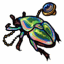 Iridescent Beetle Pin