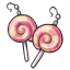 Sweetheart Lollipop Earrings