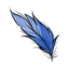 Blue Long Feather